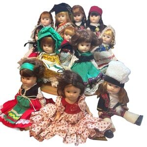 Lot Of 12 Vogue Ginny‎ Dolls 8" Vintage 1972 From Far and Away Lands-READ